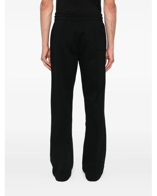 Casablanca Black Logo-appliquè Drawstring Track Pants for men