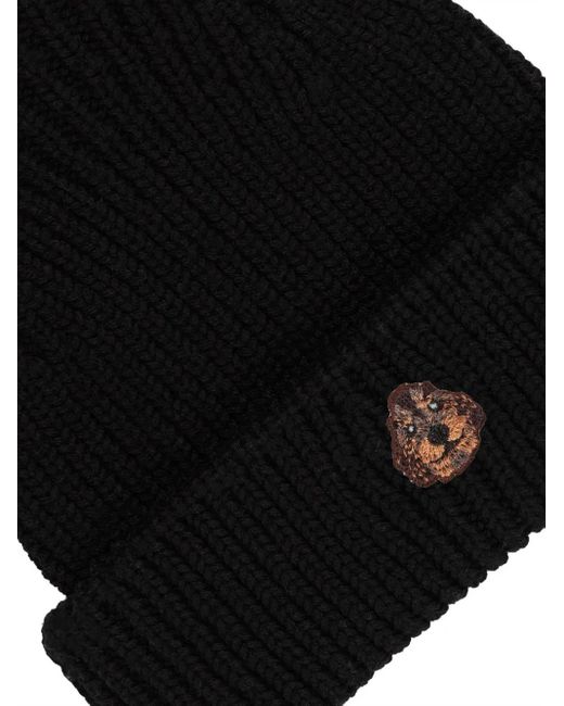 PELO FOUNDATION Black Yorkshire Patch Beanie