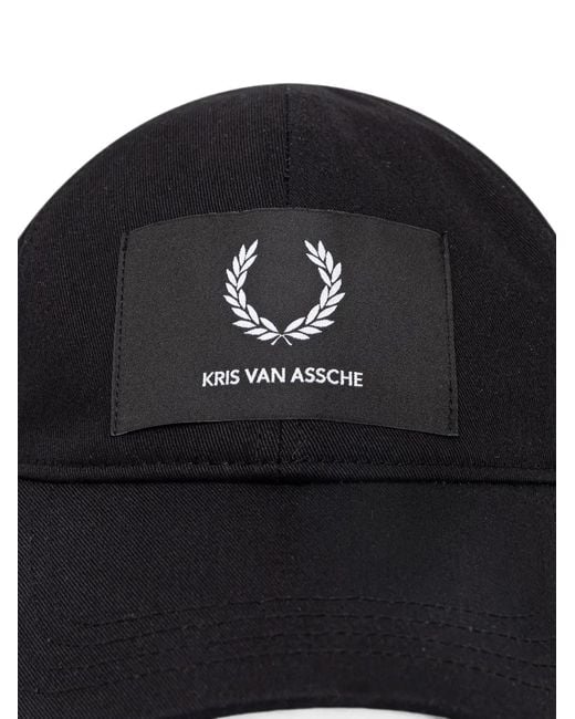 Fred Perry Black Logo-Patch Baseball Cap