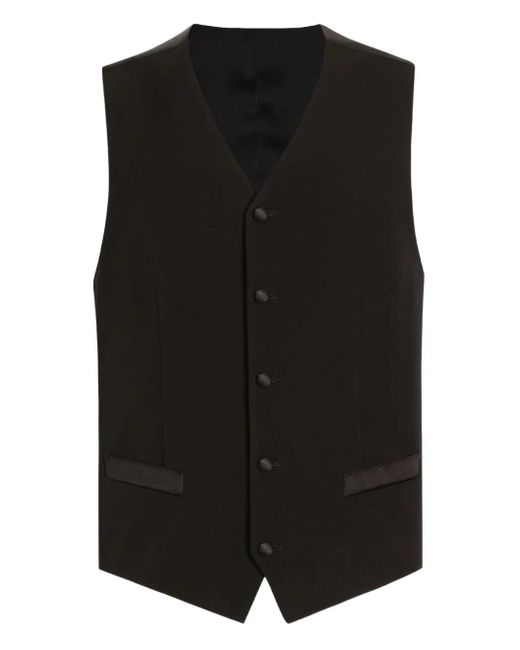 Chaleco Con Cinco Botones Dolce & Gabbana de hombre de color Black