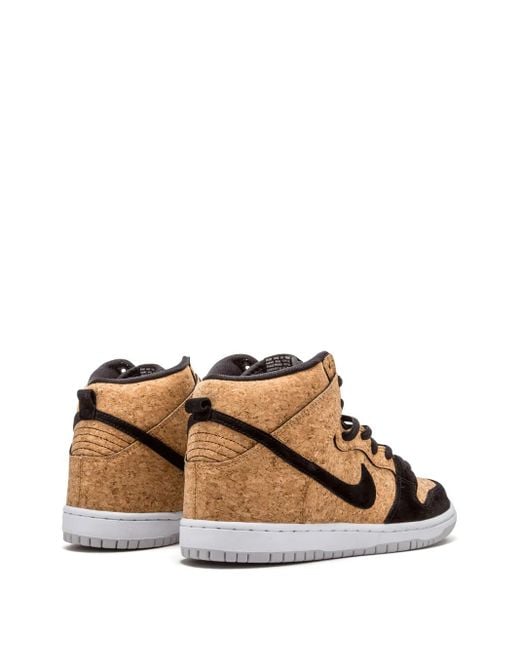 Nike Brown Dunk High Premium Sb "Cork" Sneakers for men