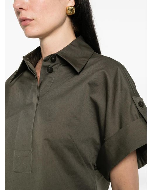 Joseph Brown Ali Buttoned Mini Dress