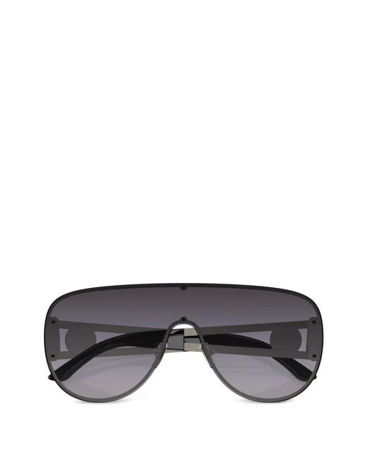 Versace Gray Medusa Pilot Sunglasses