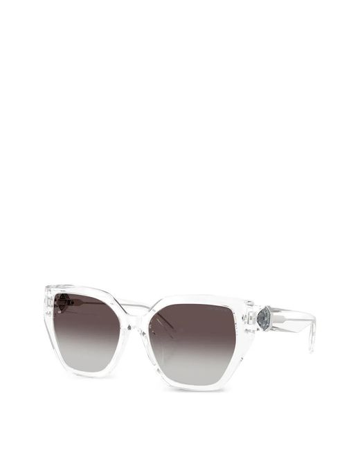 Swarovski White Square-Frame Sunglasses