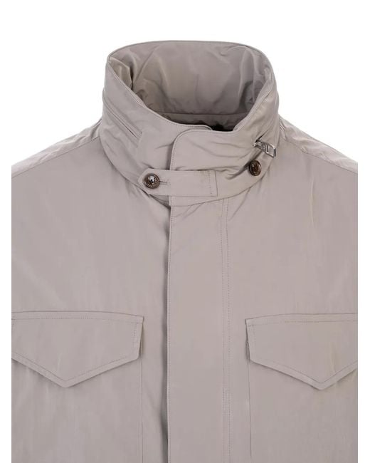 Montecore Gray Multi-Pocket Field Jacket for men