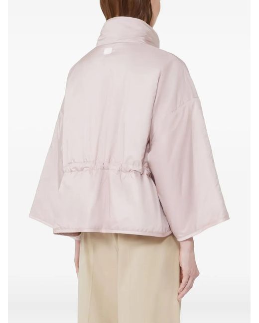 Weekend by Maxmara Pink Quilted Wide-Sleeve Jacket