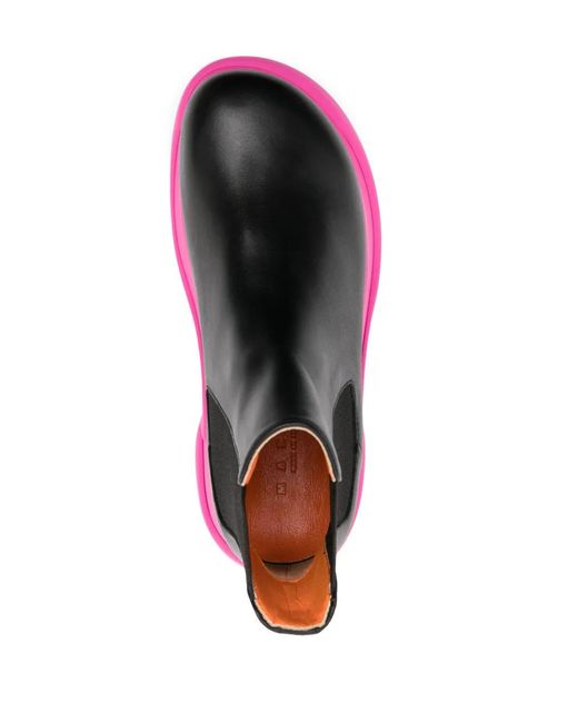 Marni Pink Aras 70Mm Leather Boots