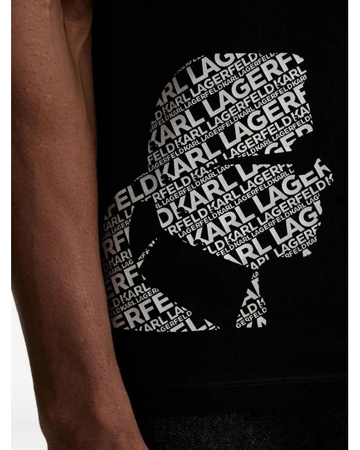 Karl Lagerfeld Black Printed T-Shirt for men