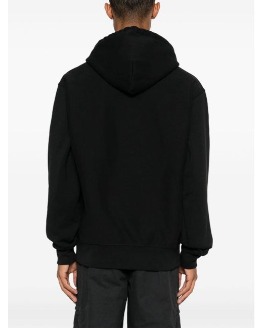 Stussy Thermal Stock Hoodie in Black | Lyst