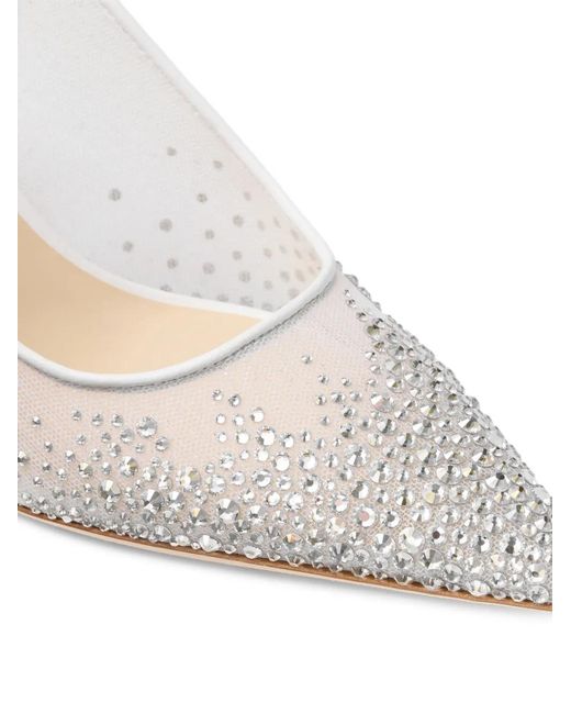 Jimmy Choo White Love Slingback Pumps