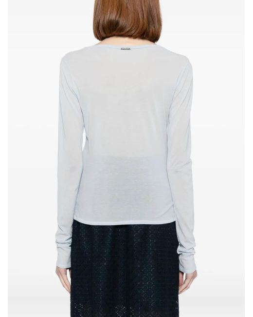 To b. by agnès b. White Sheer Top