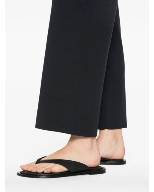 Max Mara Black Rotondo Elasticated-Waistband Wide-Leg Trousers