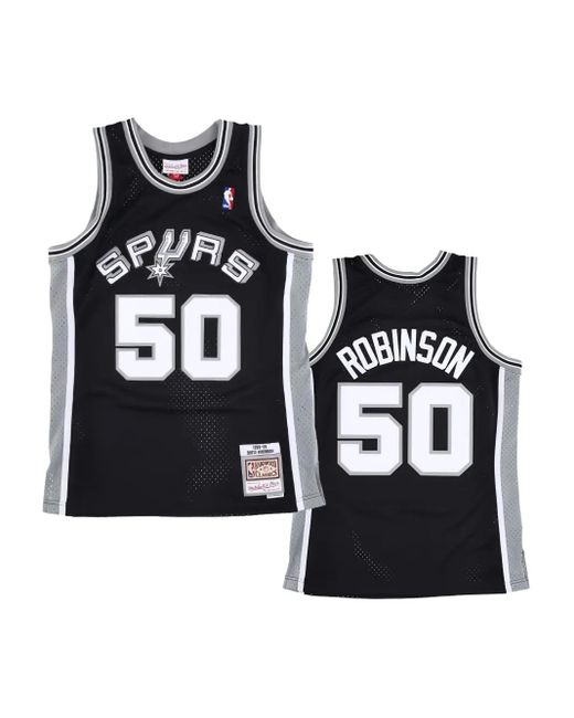 Mitchell & Ness Black "Nba Spurs 98-99 David Robinson" Swingman Jersey for men