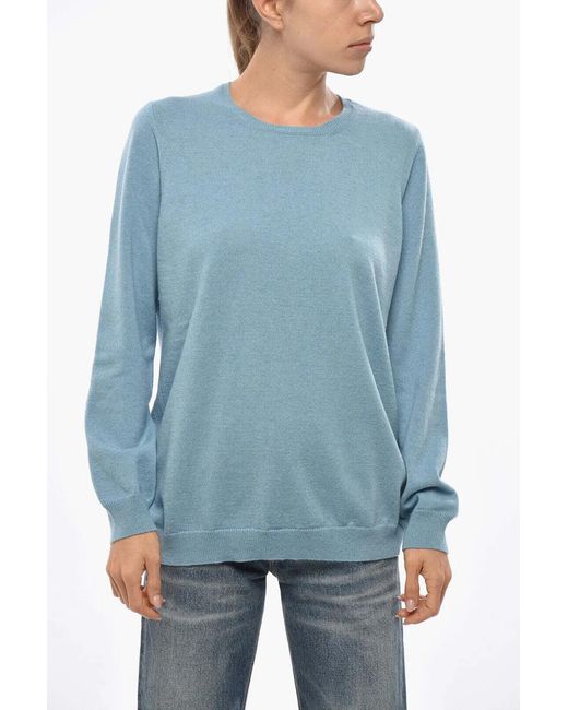 Malo Blue Crew-Neck Long-Sleeve Sweater