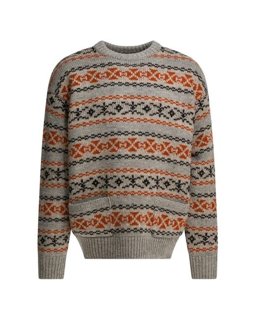 Kapital White Pull À Motif À Poche for men