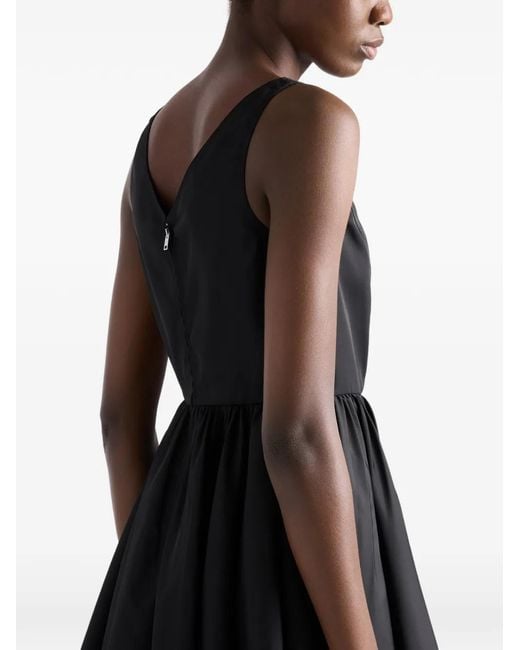 Prada Black Re-Nylon Mini-Dress