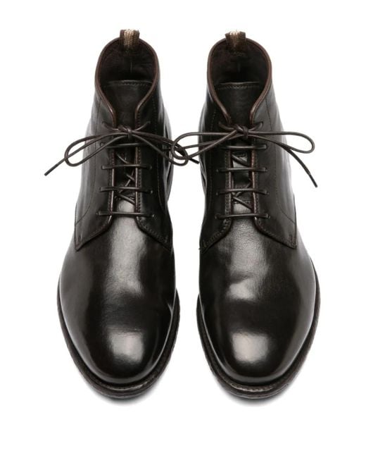 メンズ Officine Creative Emory レザーブーツ Black