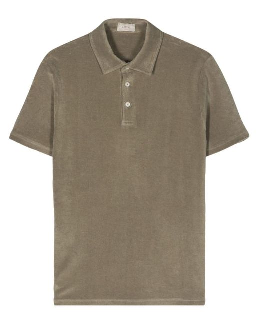 Altea Green Smith Towelling Polo Shirt for men