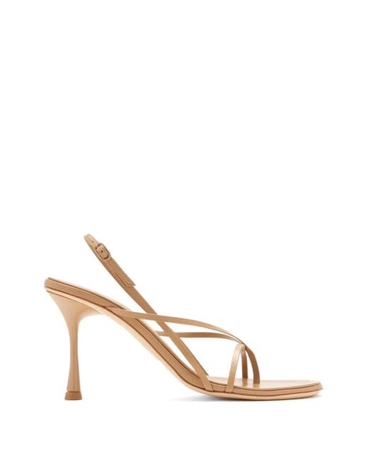 STUDIO AMELIA Metallic Wishbone 90 Strappy Heeled Sandals