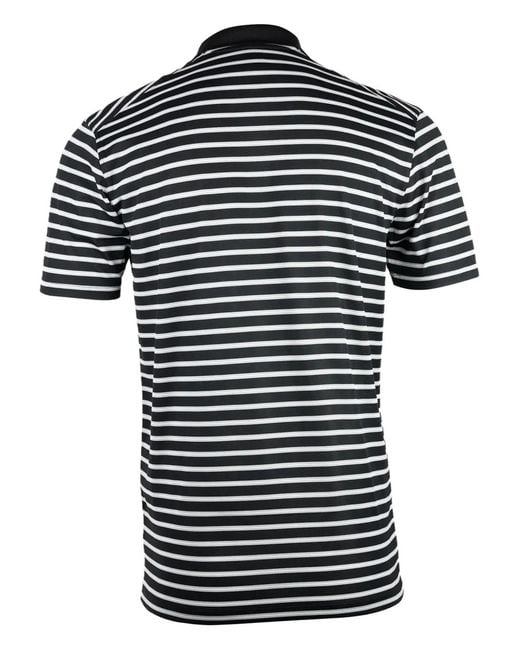 Nike Black Victory Striped Polo Shirt for men