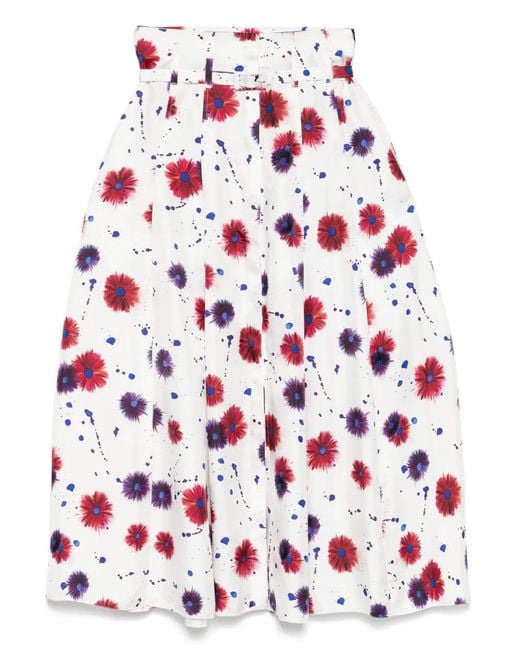 Gabriela Hearst Red Dugald Skirt