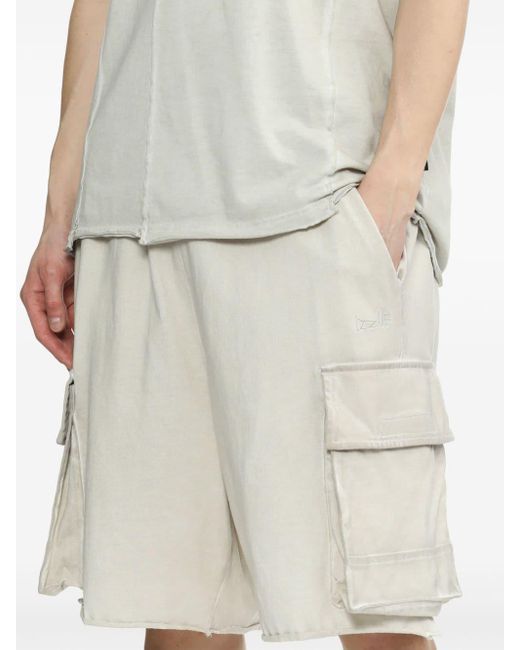 Izzue Cargo-Shorts mit Cold-Dye in Gray für Herren