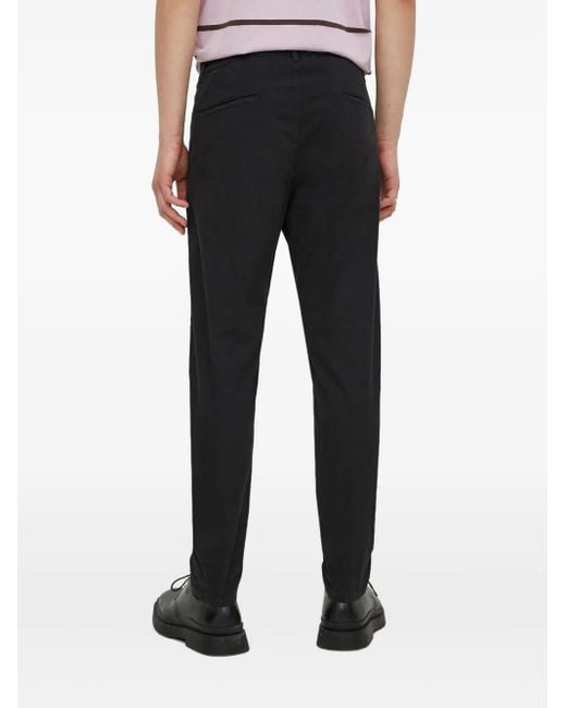 Drykorn Black Pleated Pocket Trousers for men