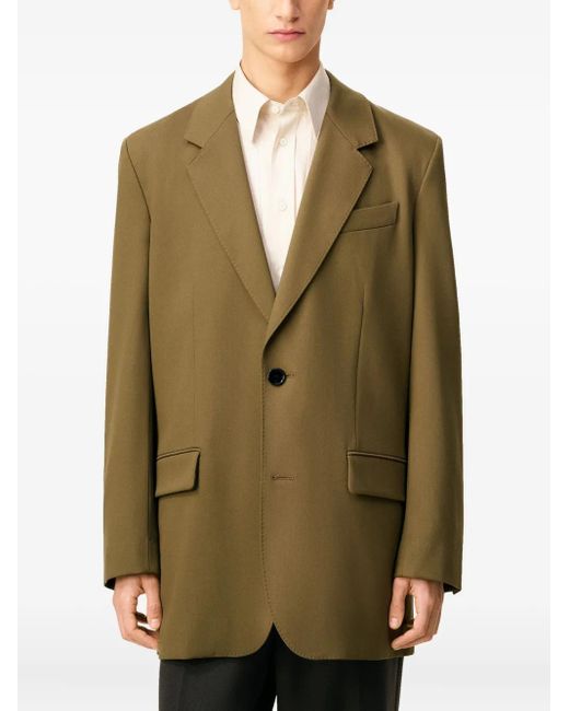 Chaqueta con botones AMI de hombre de color Green