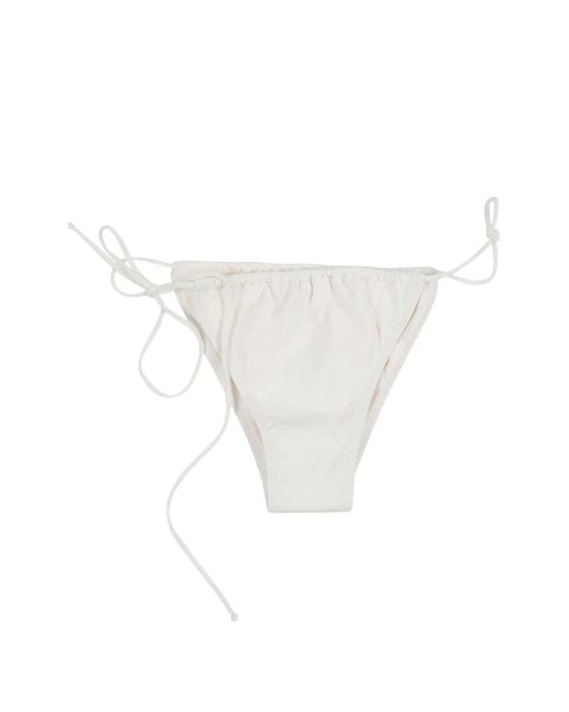 BELAMER White Tina Bikini Bottoms