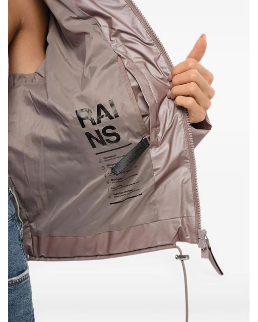 Rains Blue Lohja Quilted Puffer Jacket