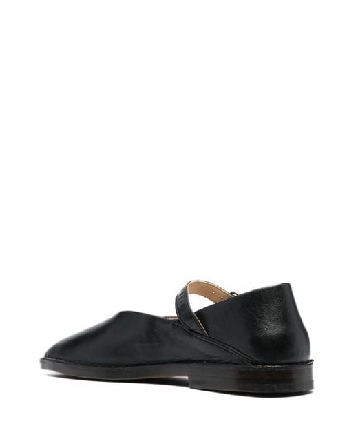 Lemaire Black Square Toe Loafers