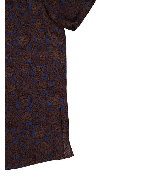Matteau Purple Paisley-Print Shirt