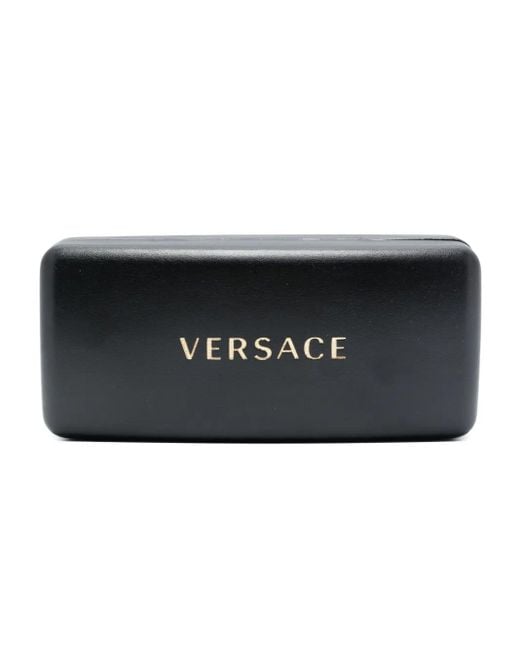Versace Gray Pilot-Frame Sunglasses for men