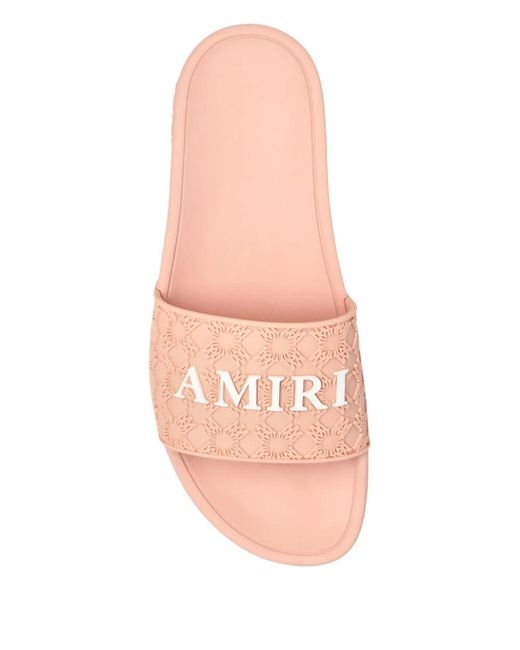 Amiri Pink Ma Quad Pool Slides