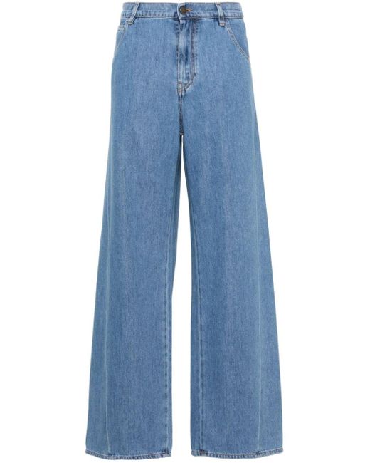 DARKPARK Blue Iris Mid-rise Wide-leg Jeans