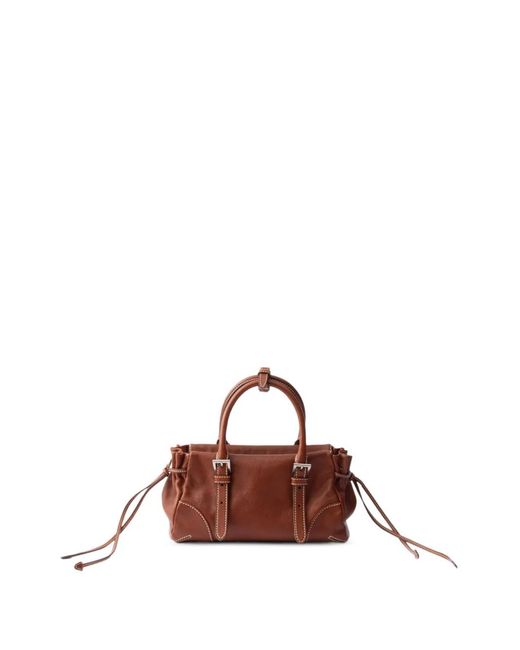 Prada Brown Bonnie Small Leather Bag