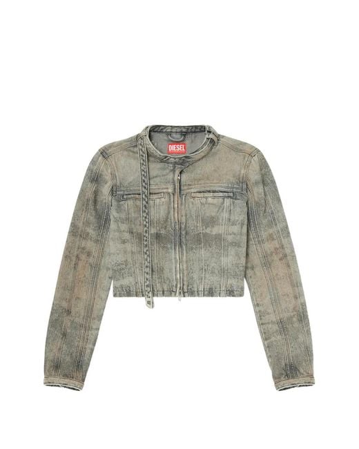 DIESEL Gray Denim Jacket