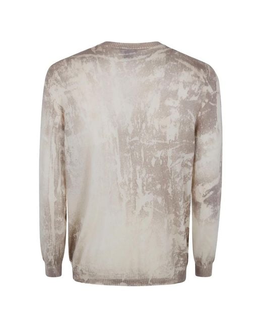 Avant Toi Gray Patterned Sweater for men