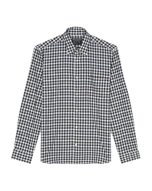 Marc O' Polo Blue Check-Patterned Hirt for men