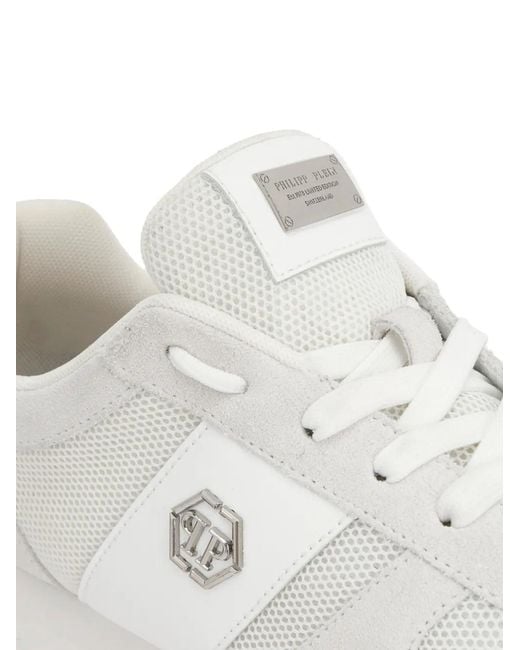 Philipp Plein White Portofino Runner Sneakers