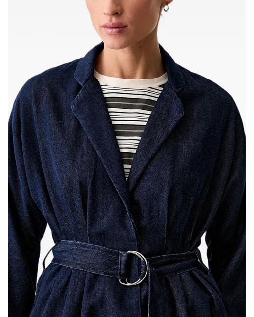 Chaqueta Vaquera Con Cinturón Rag & Bone de color Blue