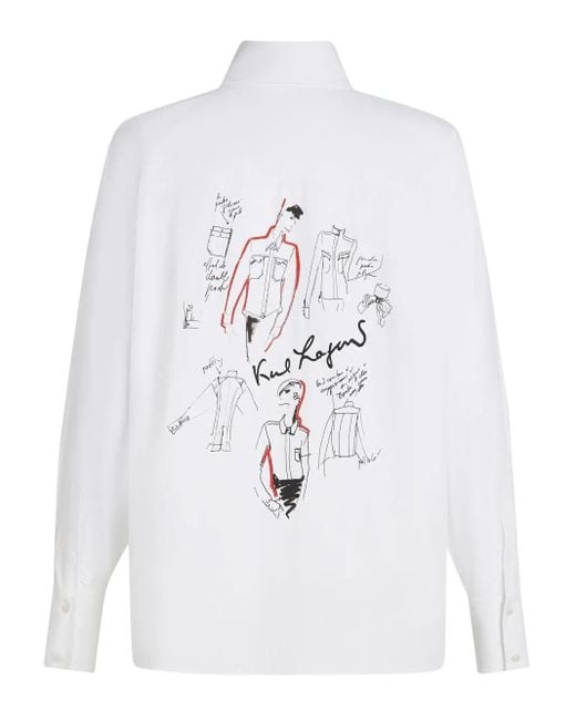 Karl Lagerfeld Karl Series ポプリンシャツ White