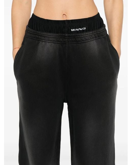Alexander Wang Black Charcoal Cotton Joggers For