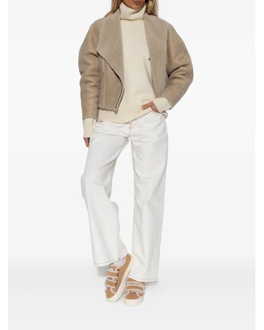 Inuikii Brown Trimmed Touch-Straps Low-Top Sneakers