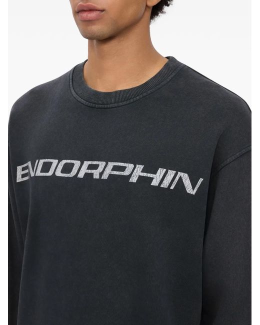 MSGM Black Round-Neck Sweatshirt for men