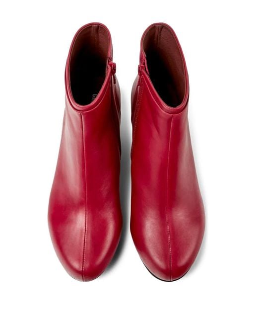 Camper Red Stiefel Mit Runder Kappe