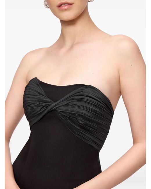 V:PM ATELIER Black Mika Strapless Maxi Dress