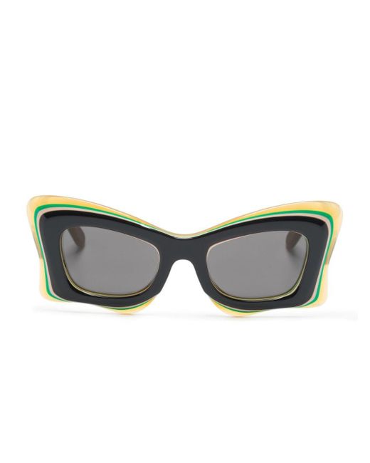Loewe Gray Multilayer Butterfly-frame Sunglasses