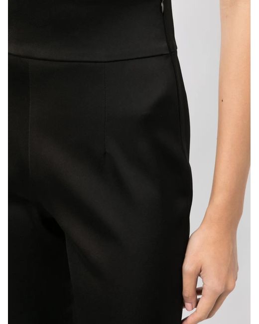 Galvan Black High-Waisted Flared Trousers
