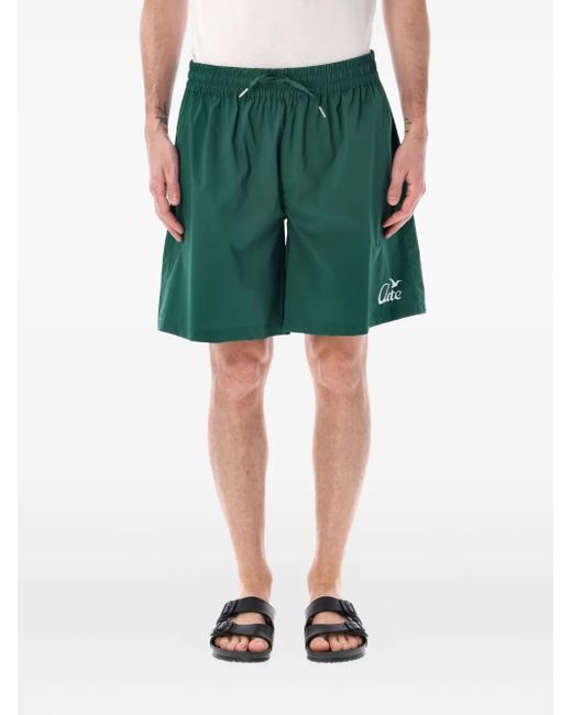 Arte' Green Drawstring-Waist Shorts for men